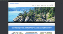 Desktop Screenshot of apexmetalwork.com